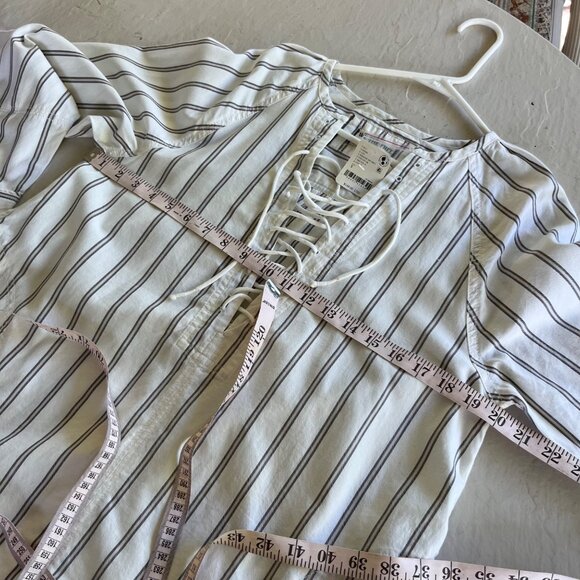 NWT We The Free People Lisbon Tunic 100% Cotton Striped Top Size S - Picture 12 of 12
